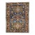 Early 20th Century Zabihi Collection Navy Ground Scatter Size Persian Heriz Rug - 3'4" x 4'5" For Sale