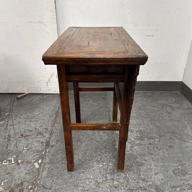 Chinese Elmwood Altar Table, 19th Century For Sale - Image 4 of 12