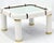 Tommaso Barbi Midcentury Italian Modern Porcelain Square Coffee Side Table For Sale - Image 6 of 13