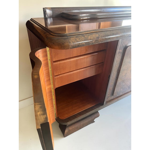 Art Deco Sideboard in Burl Walnut, 1930 For Sale - Image 10 of 18