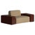 Brown Verneuil Lounge Chair by Haymann Editions For Sale - Image 8 of 8