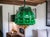 1960s Large Scandinavia Pull Down Hanging Light in Green Glass by Helena Tynell for Flygsfors, 1960s For Sale - Image 5 of 18