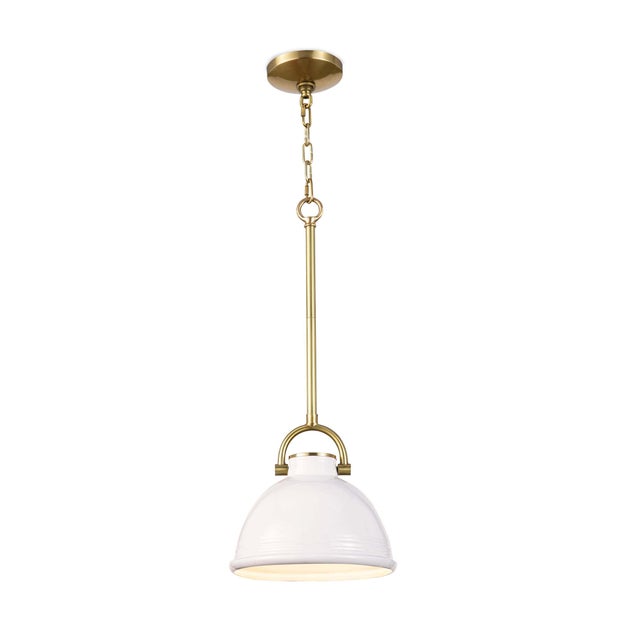 Regina Andrew Eloise Ceramic Pendant Small in White For Sale In Detroit - Image 6 of 6