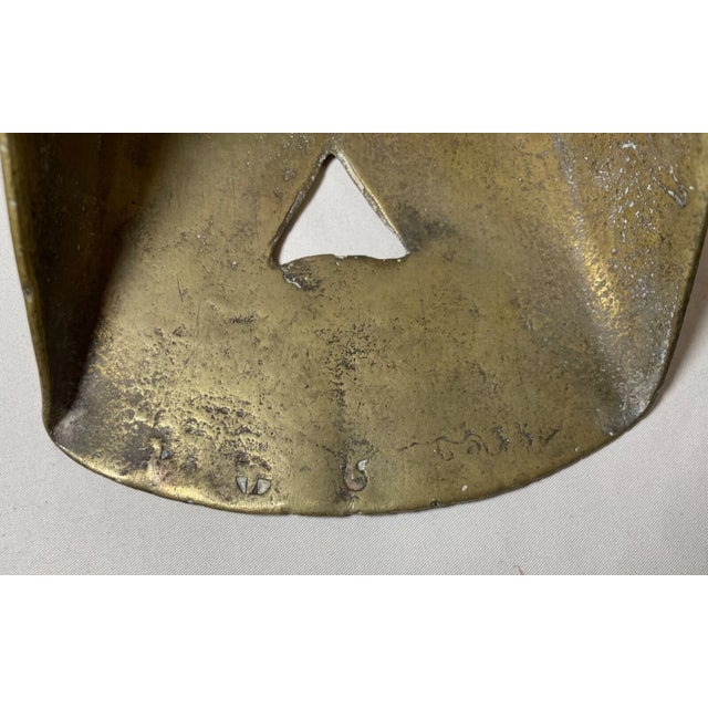 Pair Antique 1800's Conquistador Thick Bronze Brass Figural Horse Boot Stirrup For Sale - Image 10 of 12