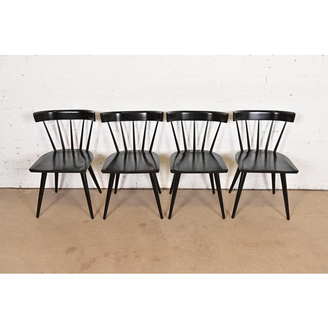 Paul McCobb Planner Group Mid-Century Modern Spindle Back Dining Chairs, Set of Four For Sale - Image 14 of 14