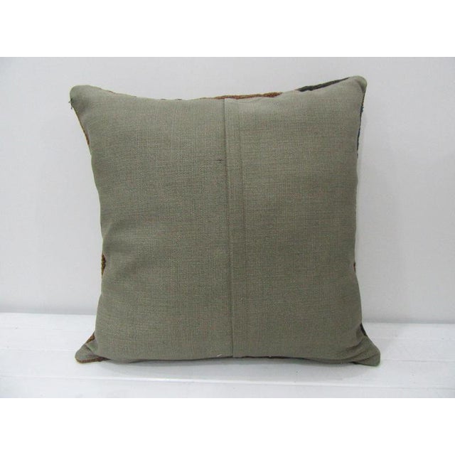 Turkish Brown Turkish Kilim Pillow Cover For Sale - Image 3 of 4