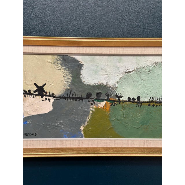 Hans Osswald, Kvarnvägen, 1950s, Oil Painting on Canvas, Framed For Sale - Image 12 of 18