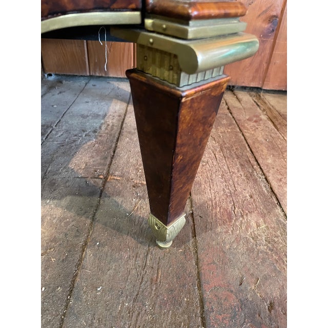 Chocolate Late 20th Century Art Deco Style Lacquered Chest of Drawers For Sale - Image 8 of 12