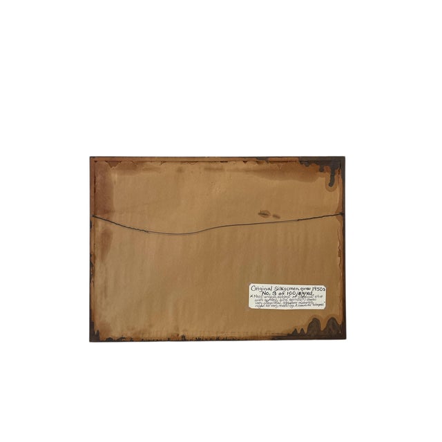 Mid-Century Modern Nautical Silkscreen Print, Signed and Numbered, Circa 1950s - Edition 3/100 For Sale - Image 4 of 10