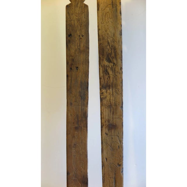 Late 19th Century Burmese Tribal Markers Wooden Sculpture For Sale - Image 5 of 11