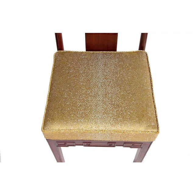 Set of Antique Chinese Style Mahogany Chairs For Sale - Image 6 of 10