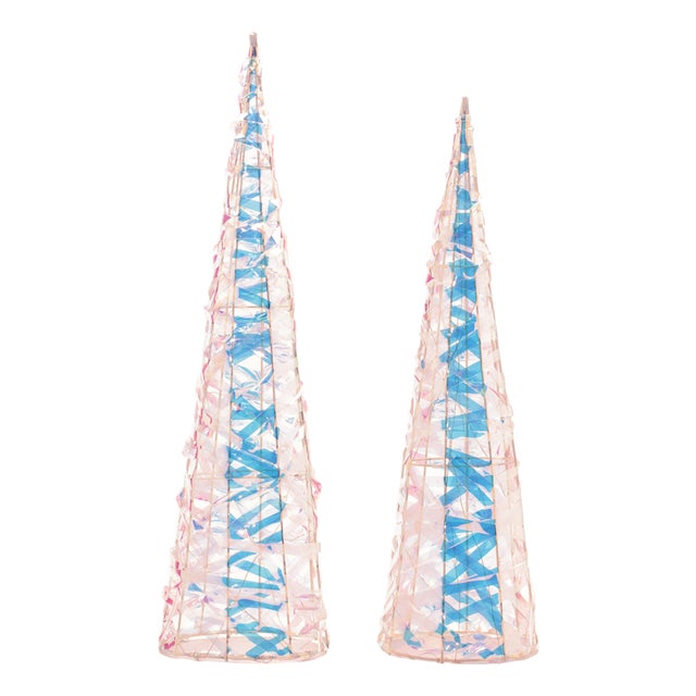 Iridescent LED Tree (Set of 2) For Sale