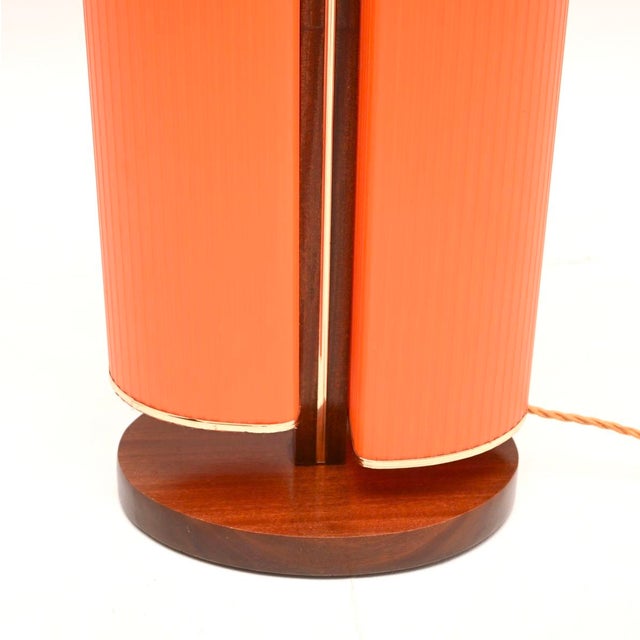 Brown Vintage Teak and Acrylic Floor Lamp, 1960s For Sale - Image 8 of 11