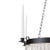 Scandinavian Bergsman Ceiling Lamp in Black Brass and Glass from Konsthantverk For Sale - Image 4 of 7