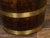 A rustic English turn of the century oak barrel from the early 20th century, with brass braces and tin interior. Created...