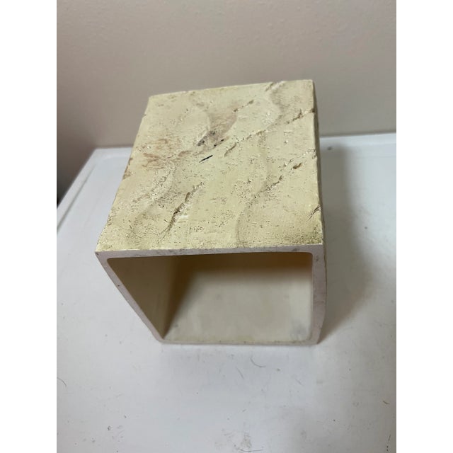 21th Century Faux Stone Tissue Box Cover For Sale - Image 4 of 4