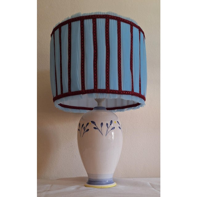 Vintage Table Lamp with Ceramic Base and Shade from Lamplove, 1980s For Sale - Image 6 of 8
