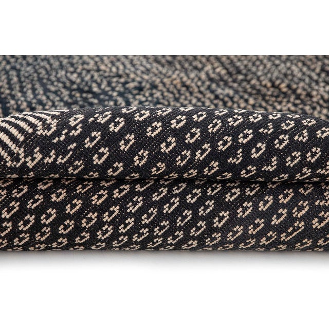 Textile Speckled Solid Hand-Knotted Wool Rug | 10'11" X 6'4" | One of a Kind For Sale - Image 7 of 10