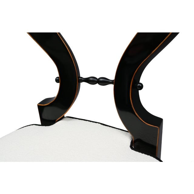 Biedermeier Fine Pair of Ebonized Biedermeier Side Chairs For Sale - Image 3 of 5