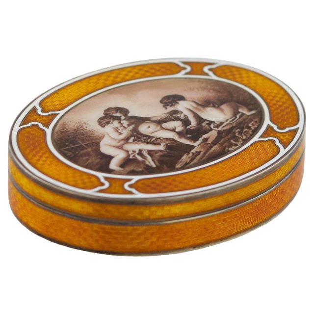 Austrian Silver Snuff Box For Sale