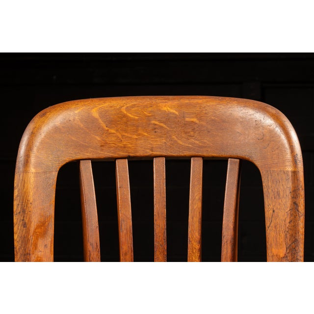 Wood Sikes Oak Adjustable Swivel Stool, C. 1930s For Sale - Image 7 of 12