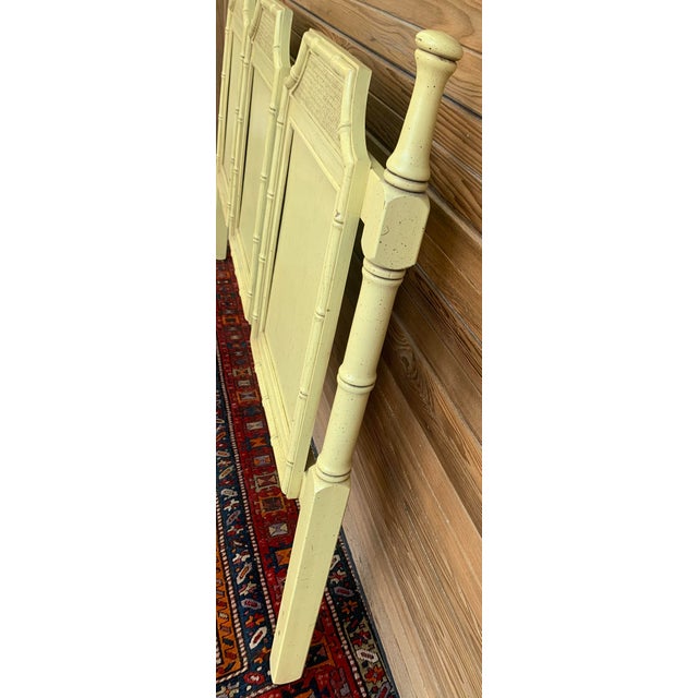 Vintage 1970s Faux Bamboo Chinoiserie ‘Henry Link Bali Hai’ King Headboard For Sale - Image 10 of 11