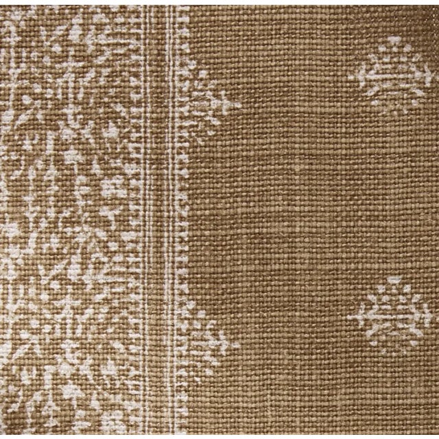 Fez Striped Pillow Cover ⭐️ Ships Within 2 Days On the Front: Fez Printed Fabric On the Back: Ivory Linen Fabric 100%...