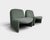 A striking pair of Alky lounge chairs designed by Giancarlo Piretti and produced in Italy during the 1970s. The Alky chair...