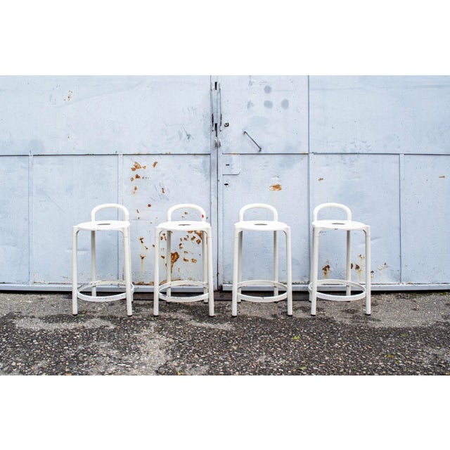 Polo Model Stools by Anna Castelli Ferrieri for Kartell, 1980s, Set of 4 For Sale - Image 11 of 11