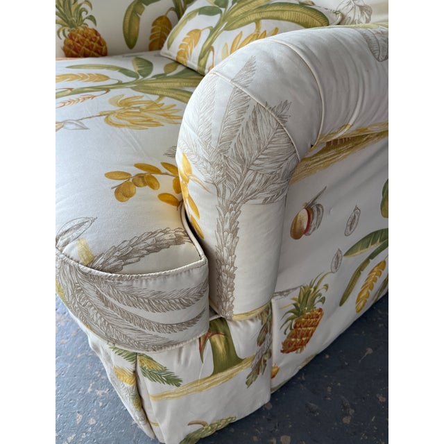 Botanical Print Upholstered Lounge Chair by Sherrill Furniture Co. Circa 1980's. For Sale - Image 13 of 18