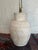 1990s Large White and Yellow Ceramic Table Lamp For Sale - Image 4 of 9