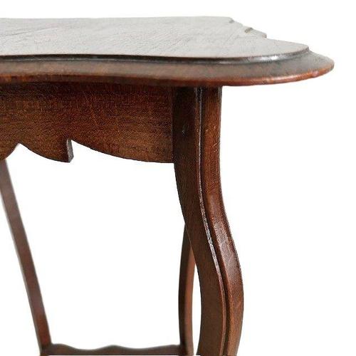 1920s Tall Vintage Art Nouveau Oak Plant Table, 1920s For Sale - Image 5 of 10