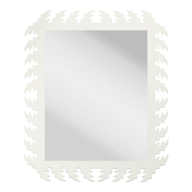 Fleur Home Audubon Rectangle Mirror in White Dove, 33x43 For Sale