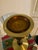 Mid-Century Modern Mid 20th Century Hollywood Regency Brass and Turned Wood Smoking Stand Ashtray For Sale - Image 3 of 11