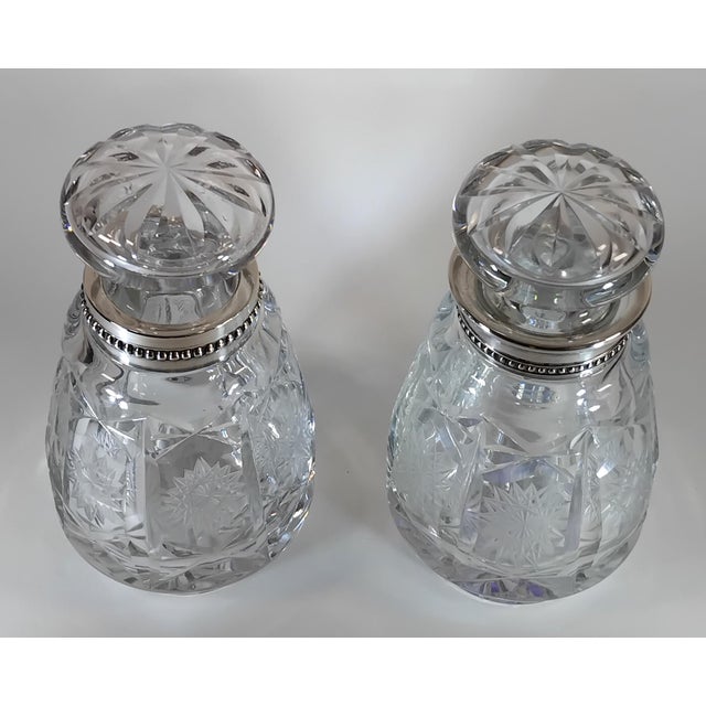 Mid-Century Modern 1950s Perfum Bottle and Cotton Balls Holder For Sale - Image 3 of 6