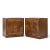 Mid-Century Modern Hickory Manufacturing Mid Century Burlwood and Brass Nightstands - Pair For Sale - Image 3 of 12