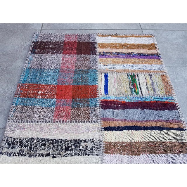 1950s Bohemian Vintage Wool Kilim Runner For Sale - Image 5 of 10