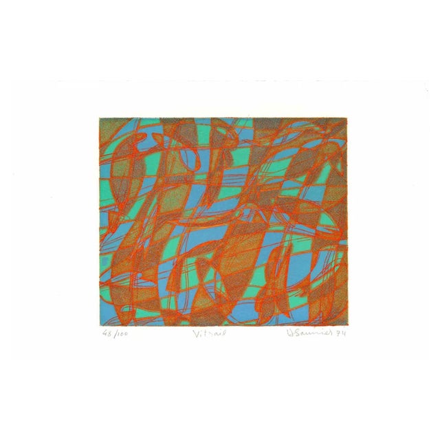 Hector Saunier, Vitrail, 1990s, Etching For Sale