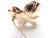 Gold 1980s Tiffany & Co. Dogwood Yellow Gold Diamond Pin Brooch Pendant For Sale - Image 8 of 10