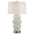 Contemporary Ivory Glass Banister Table Lamp For Sale - Image 3 of 9