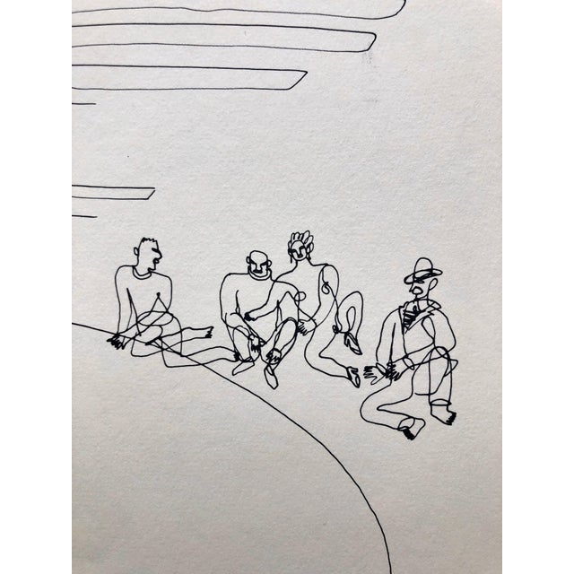 American (after) Alexander Calder, Alexander Calder Circus Reproduction Lithograph After a Drawing, 1964 For Sale - Image 3 of 9