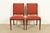 A gorgeous pair of Regency style side chairs or dining chairs By Smith & Watson USA, Circa Late 20th Century Carved...