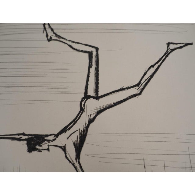 Bernard BUFFET: The Arrival of Cyrano, Original Engraving For Sale - Image 4 of 6