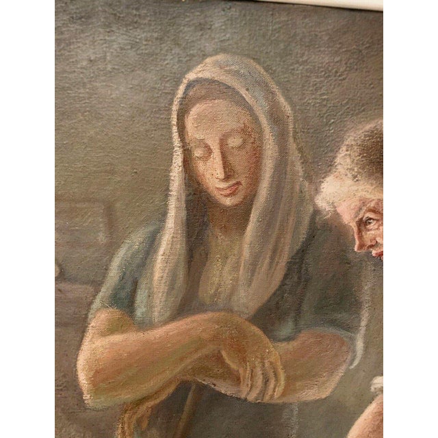 Lively Scene, 20th Century, Oil on Canvas For Sale - Image 4 of 15