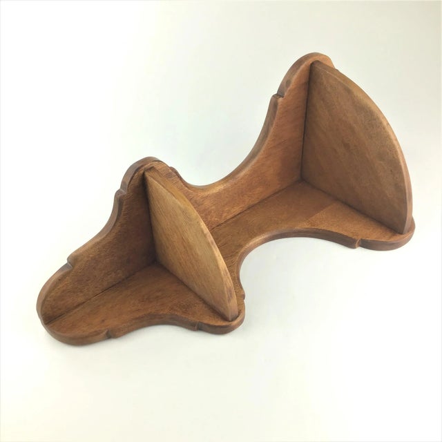 1960’s Cushman Maple Corner Curio Shelf For Sale - Image 11 of 13