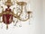 Antique 6 Light Shimmering Oxblood Empire Brass Cut Lead Crystal Chandelier ~ Rewired ~ Restored ~ Rejuvenated ~ Ready to Hang ~ For Sale - Image 4 of 12