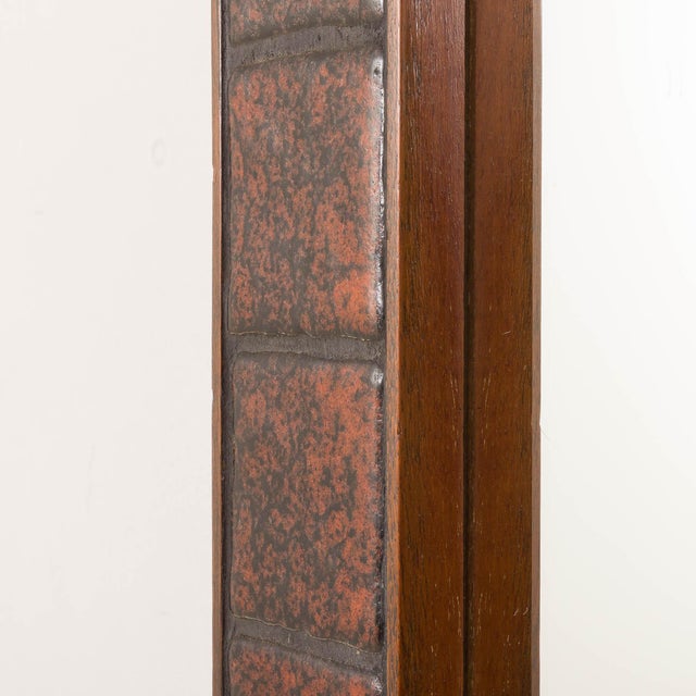 Mid-Century Modern Danish Mirror with Ceramic Tiles by T.W. Spejlet, 1970s For Sale - Image 6 of 8
