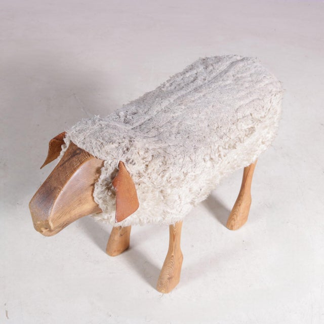 Sheep Sculpture Stool by Peter Krafft Germany, 1960s For Sale - Image 6 of 8