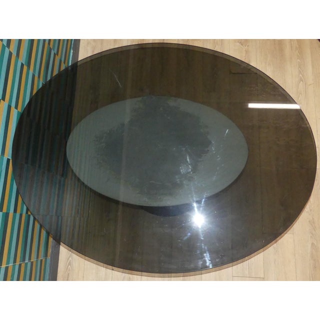 Metal Space Age Dining Table in Glass and Aluminum, USA, 1970s For Sale - Image 7 of 13