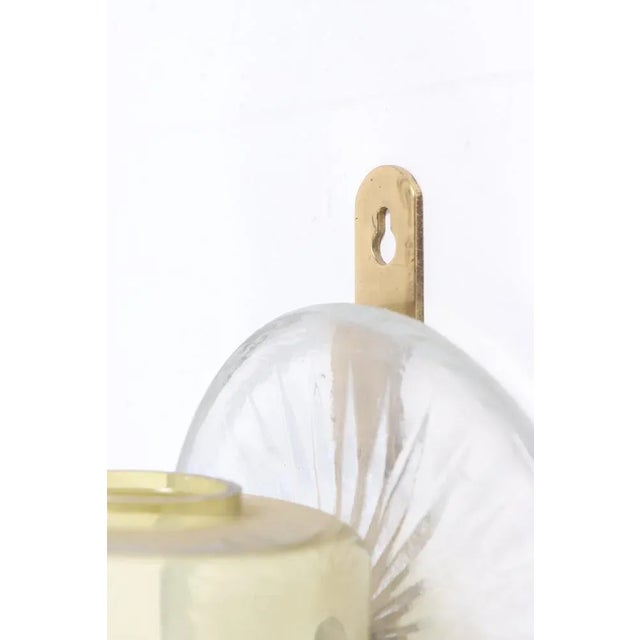 Mid-Century Wall Candleholders in Brass, Sweden, 1950s, Set of 4 For Sale - Image 3 of 7